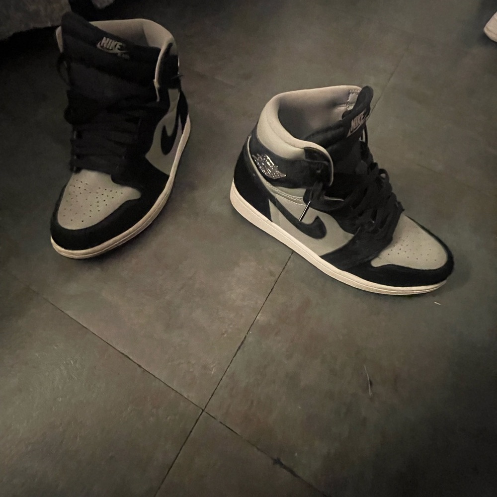 Nike Air Jordan Black and Gray Sneakers